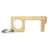 Onewheel Owner Gift 2020 Engraved Brass No Touch Door Opener Button Pusher Stylus Hygienic Tool Keychain Onewheel Float O'Clock Gift