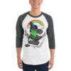 Main frame meltdown 3/4 sleeve raglan shirt - Image 2